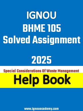 IGNOU BHME 105 Solved Assignment 2025